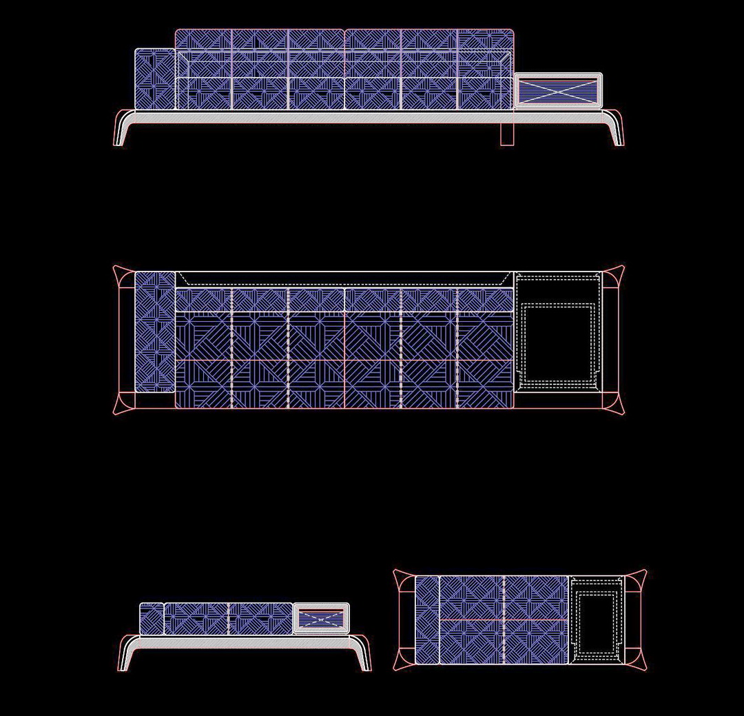 47. Bản vẽ chi tiết sofa gỗ tự nhiên tải miễn phí