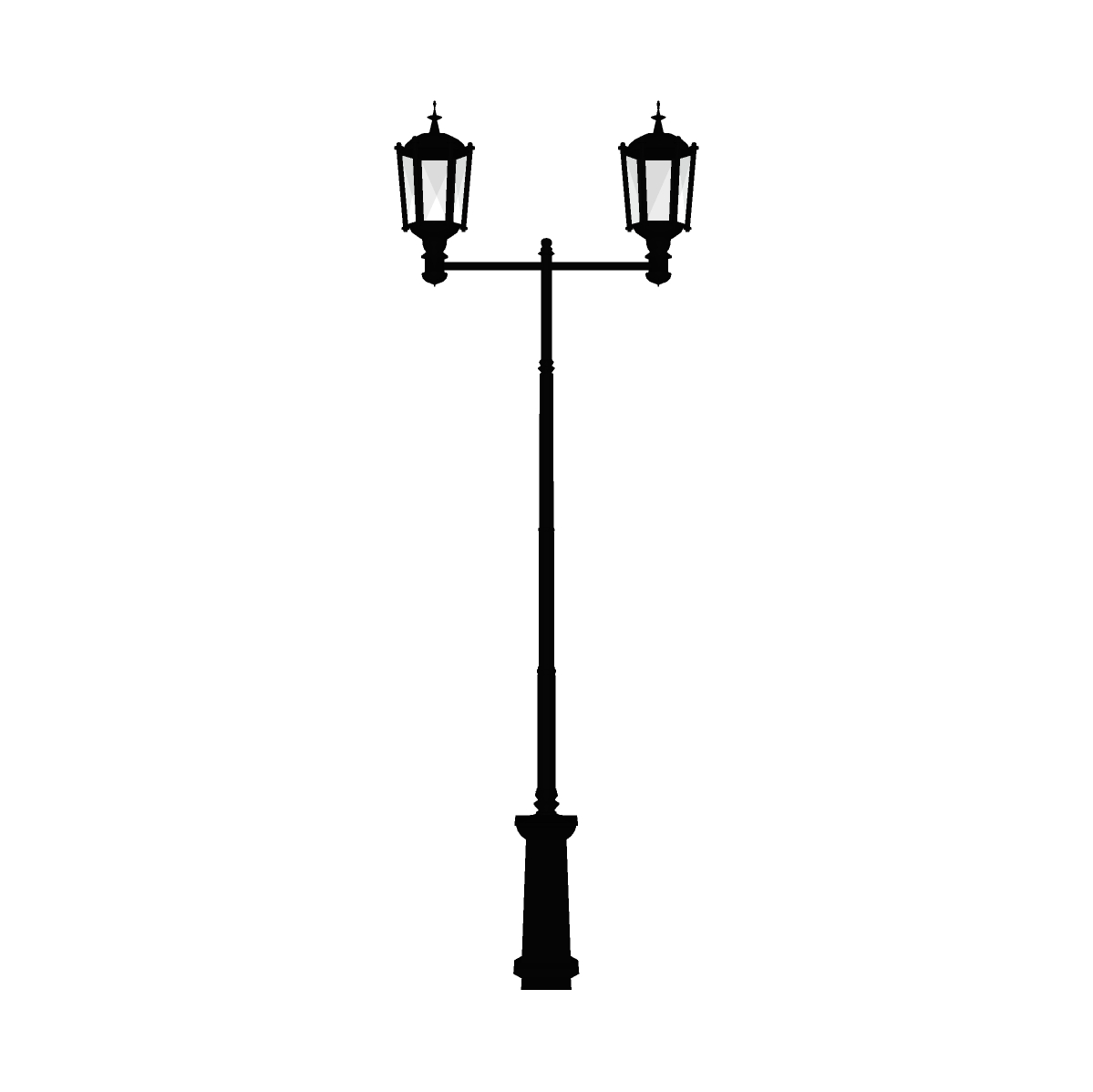 5. Đèn sân vườn 2 bóng file sketchup miễn phí