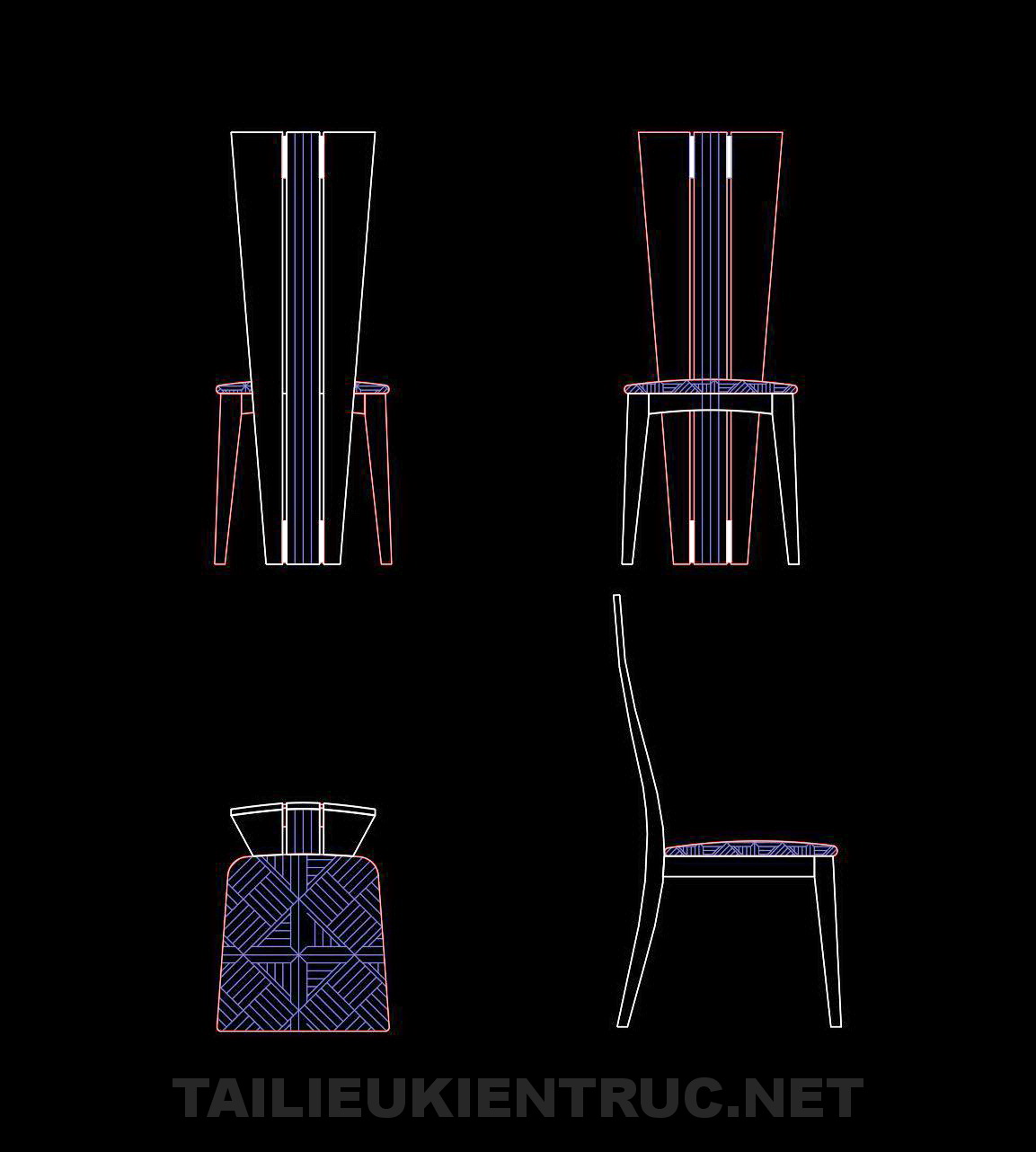 67. Bản vẽ chi tiết ghê ăn gỗ tự nhiên miễn phí tải về