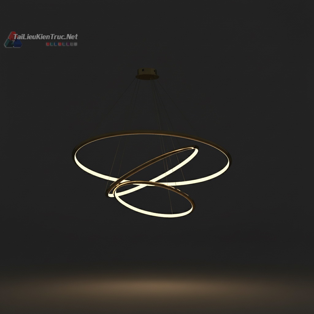 1. Model sketchup đèn thả hiện đại tải miễn phí