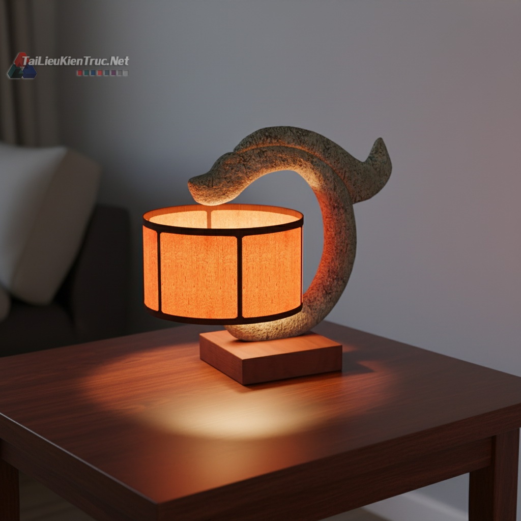 10. Model đèn bàn sketchup miễn phí