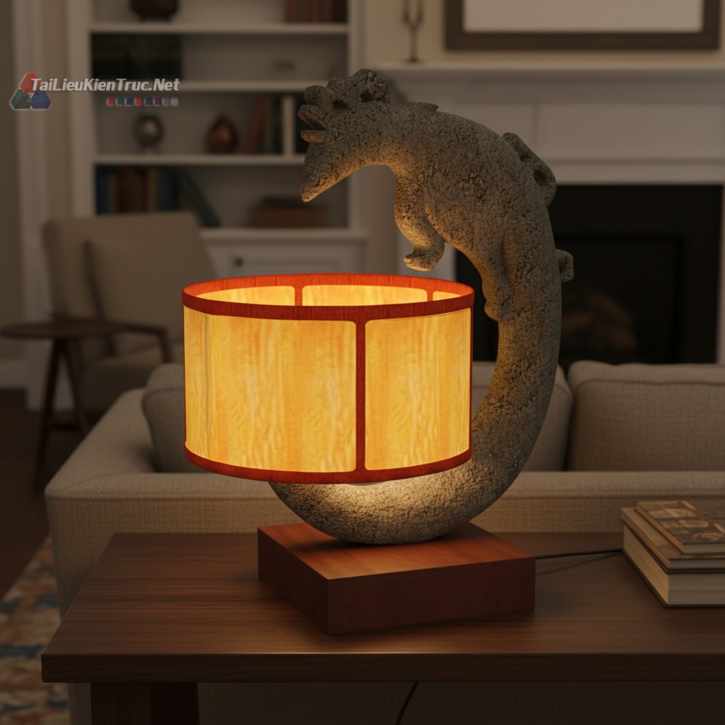 11. Đèn bàn sketchup tải miễn phí