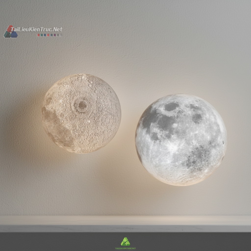 21. Đèn mặt trăng file sketchup miễn phí