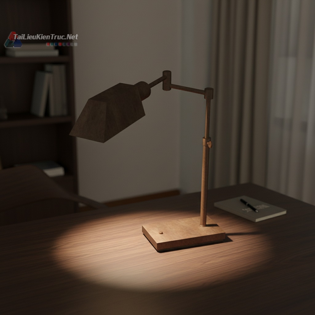35. Đèn bàn sketchup tải miễn phí