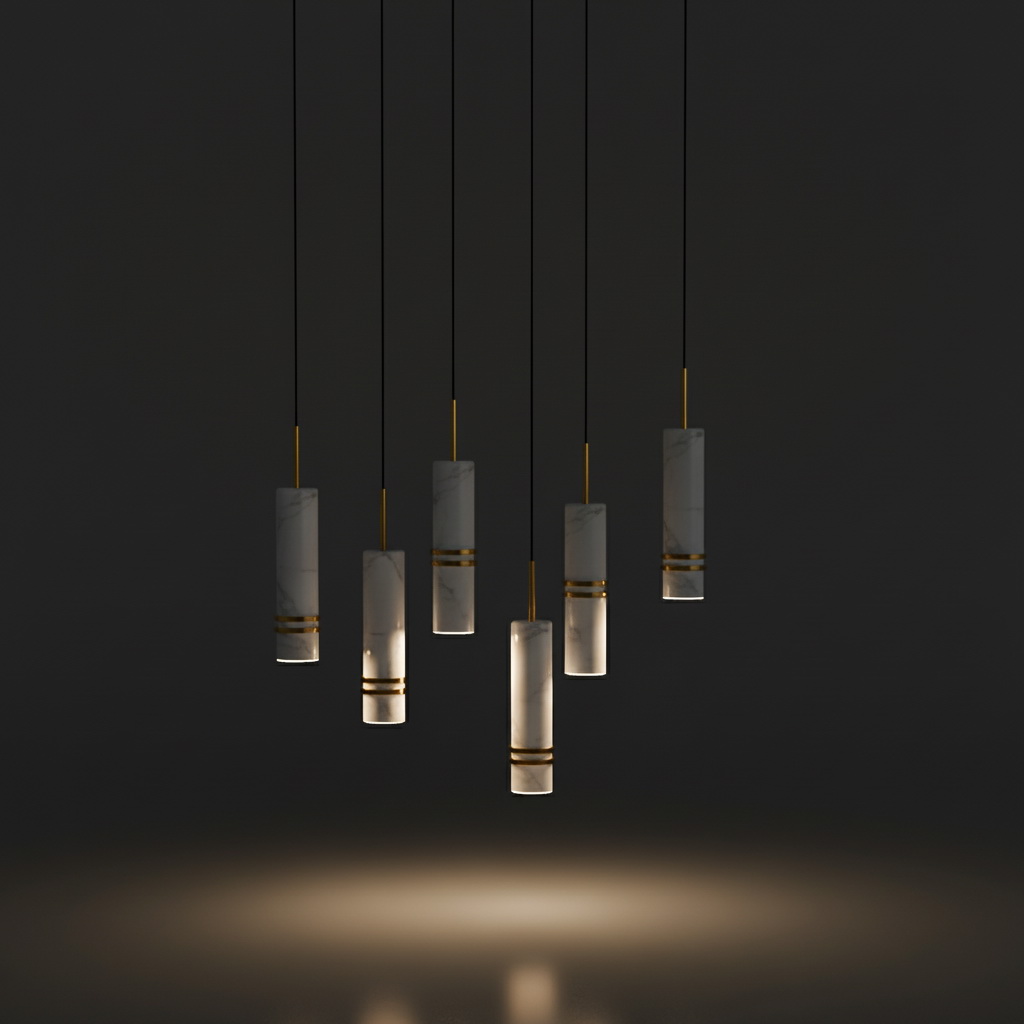 13. Model đèn thả sketchup hiện đại