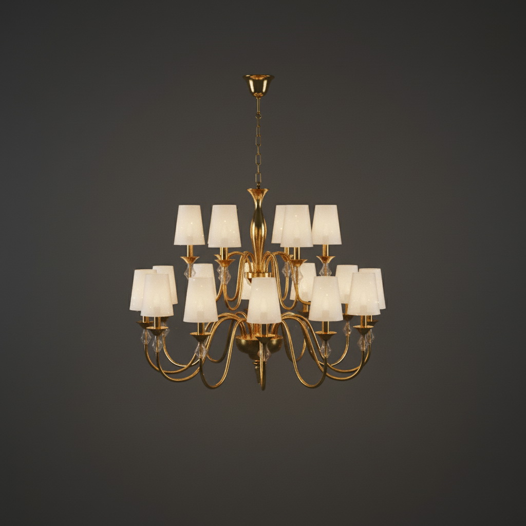 19. Đèn chùm sang trọng file sketchup miễn phí