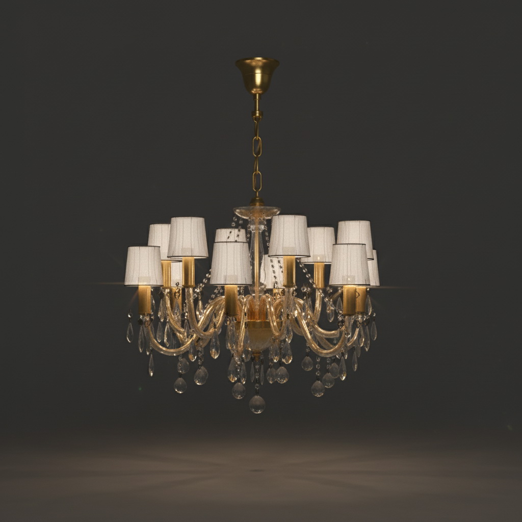 20. Model sketchup đèn chùm tân cổ điển miễn phí