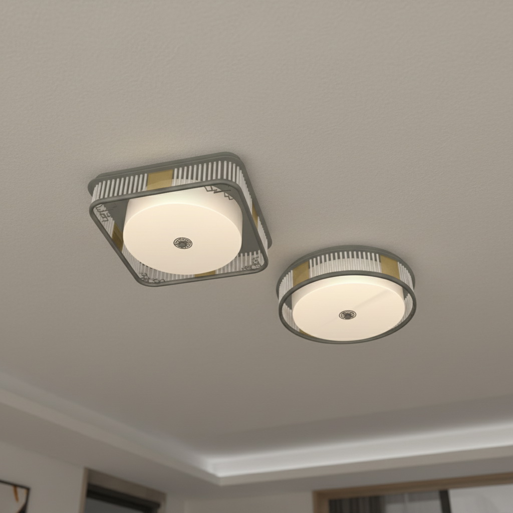 14. Model đèn ốp trần sketchup