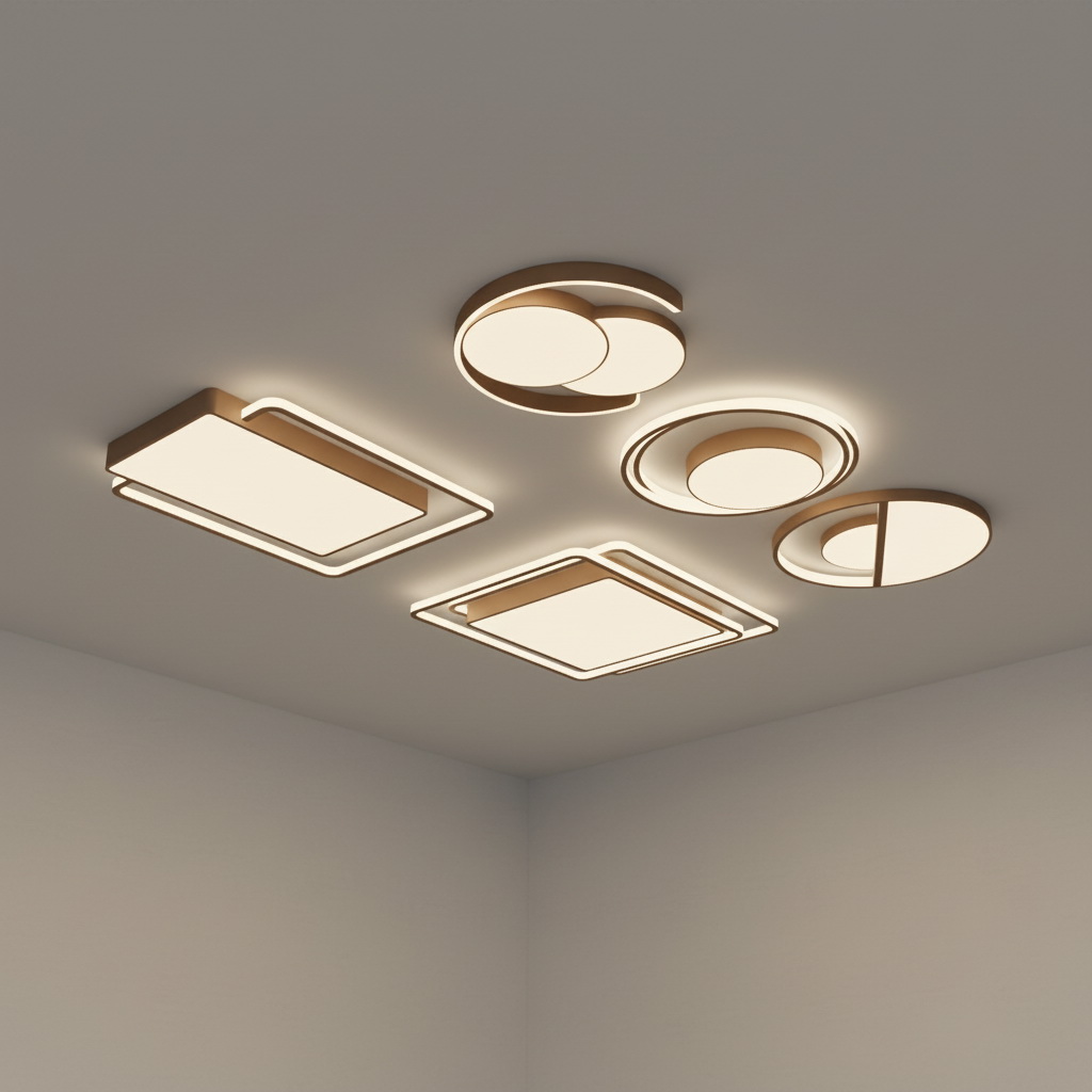 15. Tải miễn phí model đèn ốp trần hiện đại file sketchup