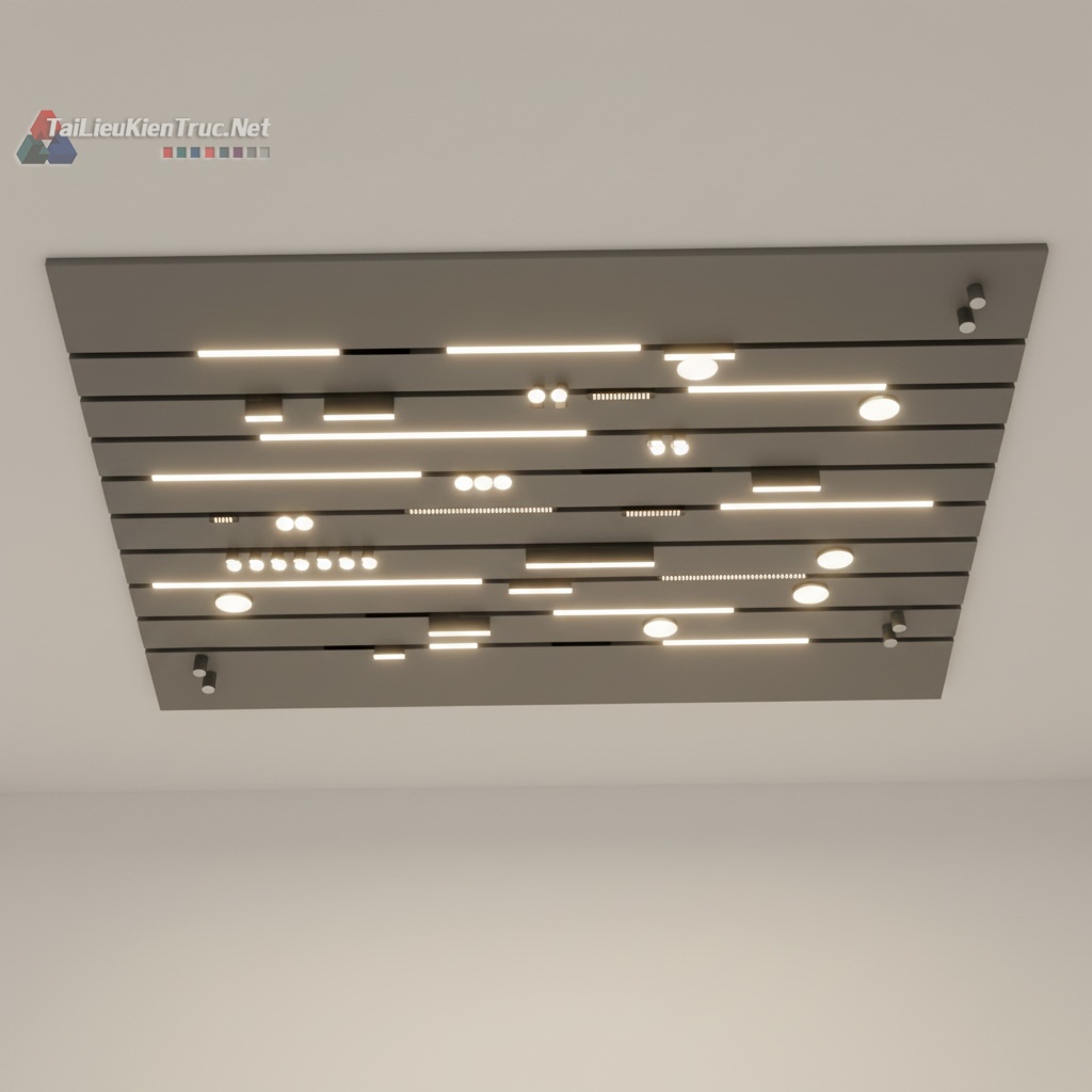 9. Tải miễn phí bộ đèn ray nam châm file sketchup