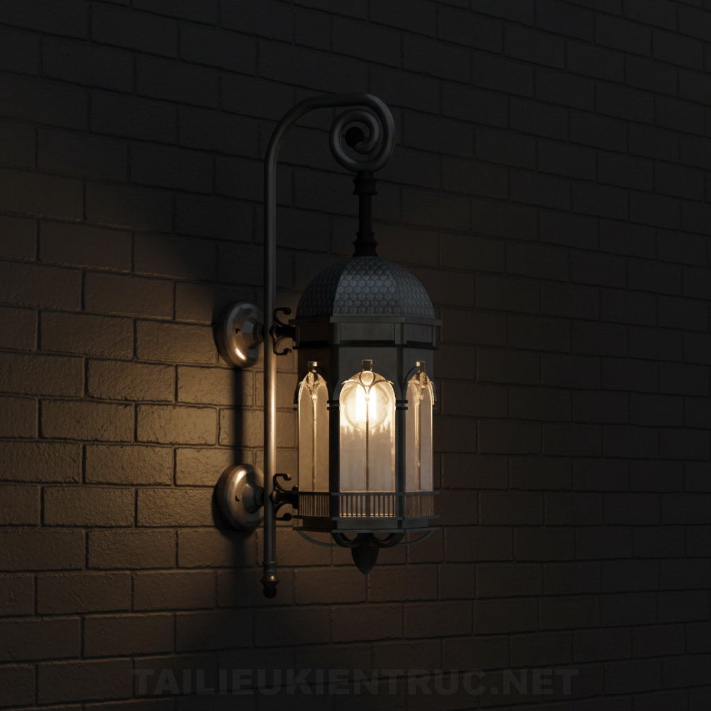 15. Đèn tường tân cổ điển file sketchup
