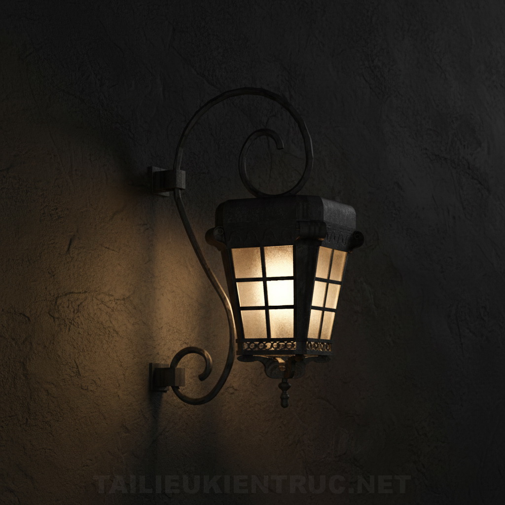 16. Đèn treo tường tân cổ điển file sketchup miễn phí