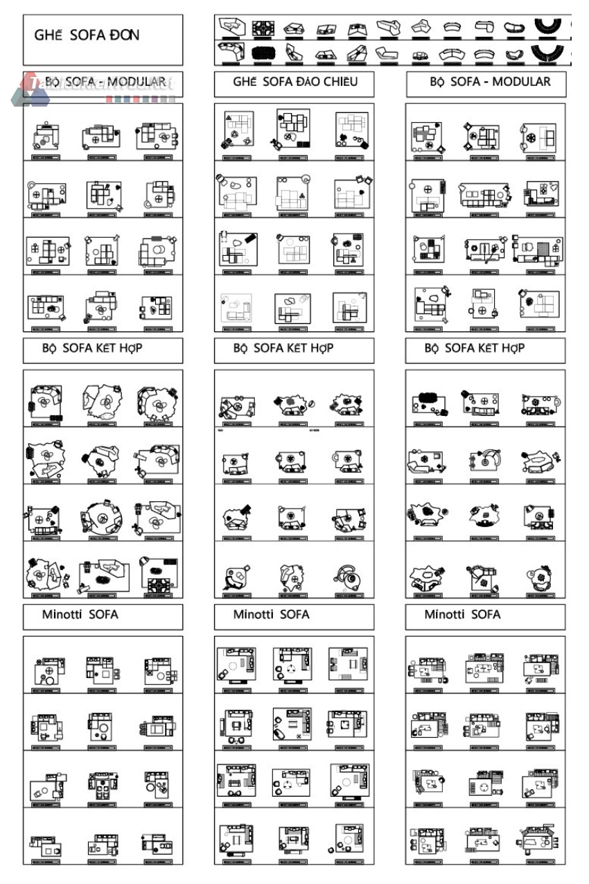 Thư viện cad block mặt bằng thông dụng tối ưu