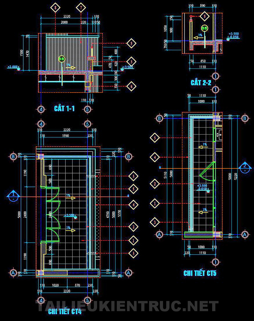 8. Bản vẽ chi tiết ban công tải miễn phí
