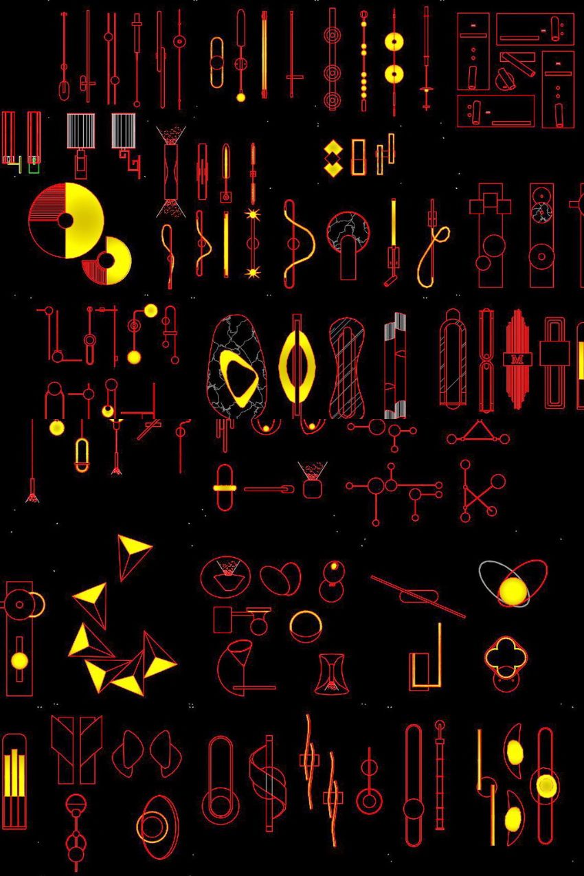 1. Thư viện mặt đứng đèn treo tường hiện đại miễn phí