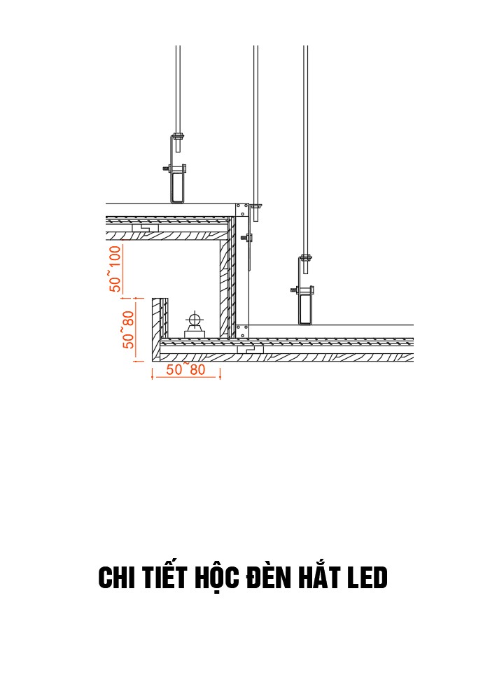 19. Chi tiết hộc đèn hắt Led miễn phí
