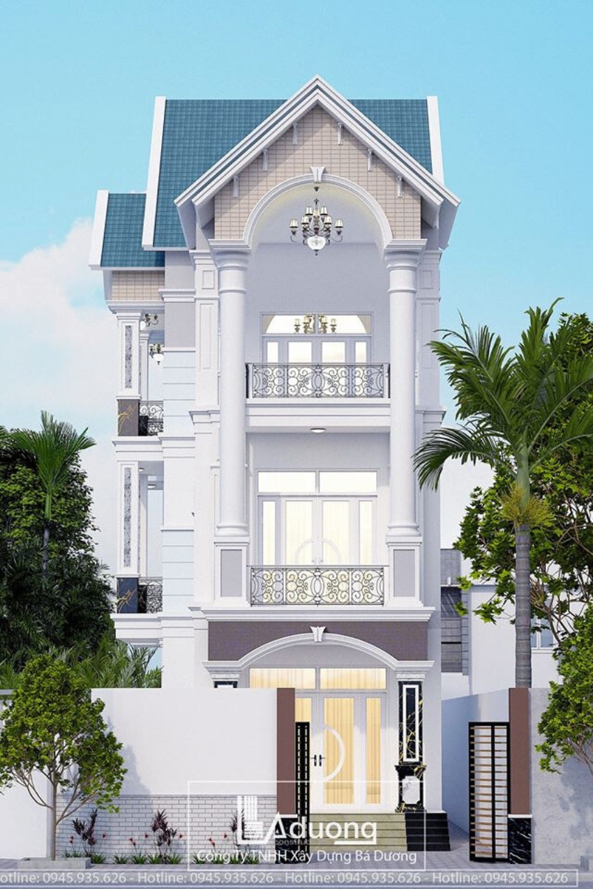 1. File Sketchup nhà phố 3 tầng mái thái bởi ThanhKhang