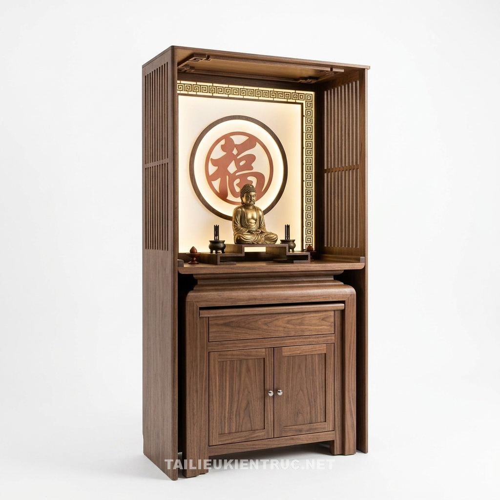 54.File sketchup bàn thờ Phật tải miễn phí