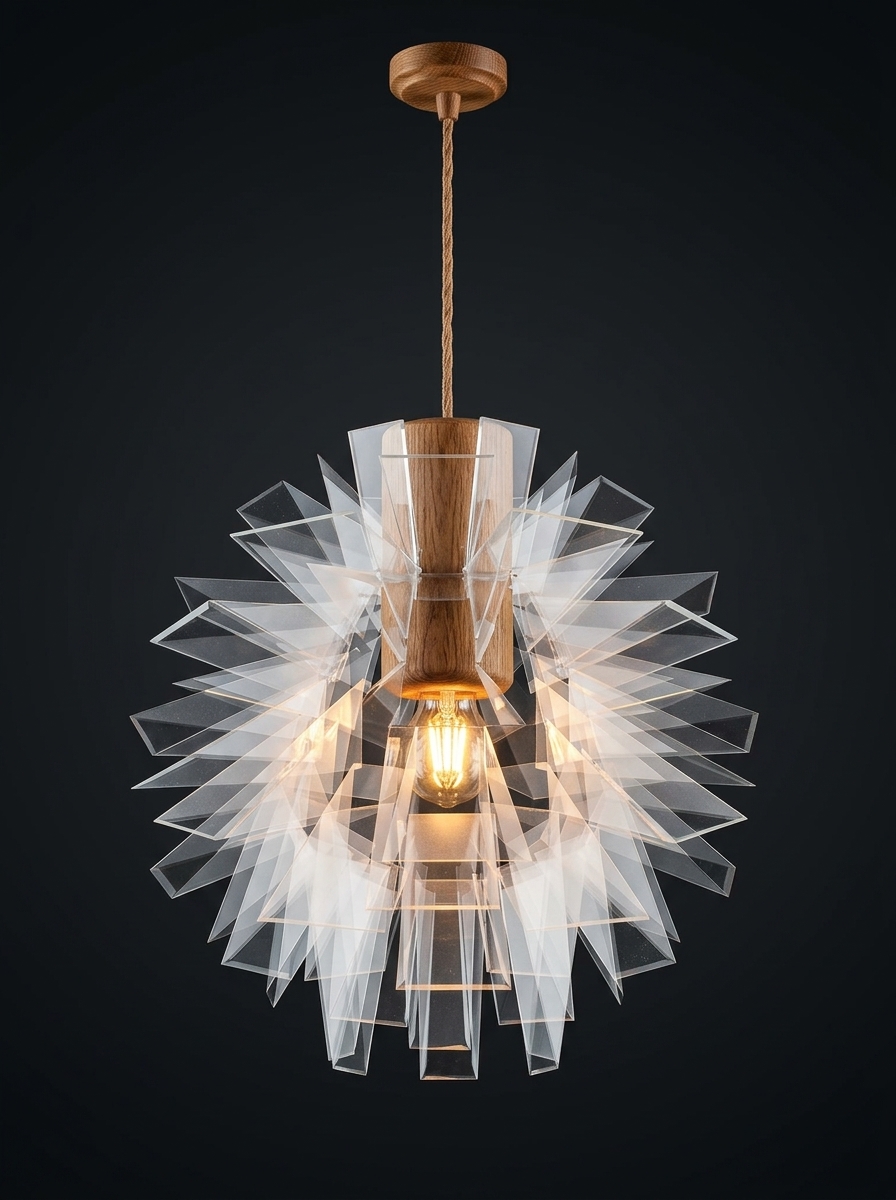 42. Sketchup model đèn thả hiện đại ấn tượng