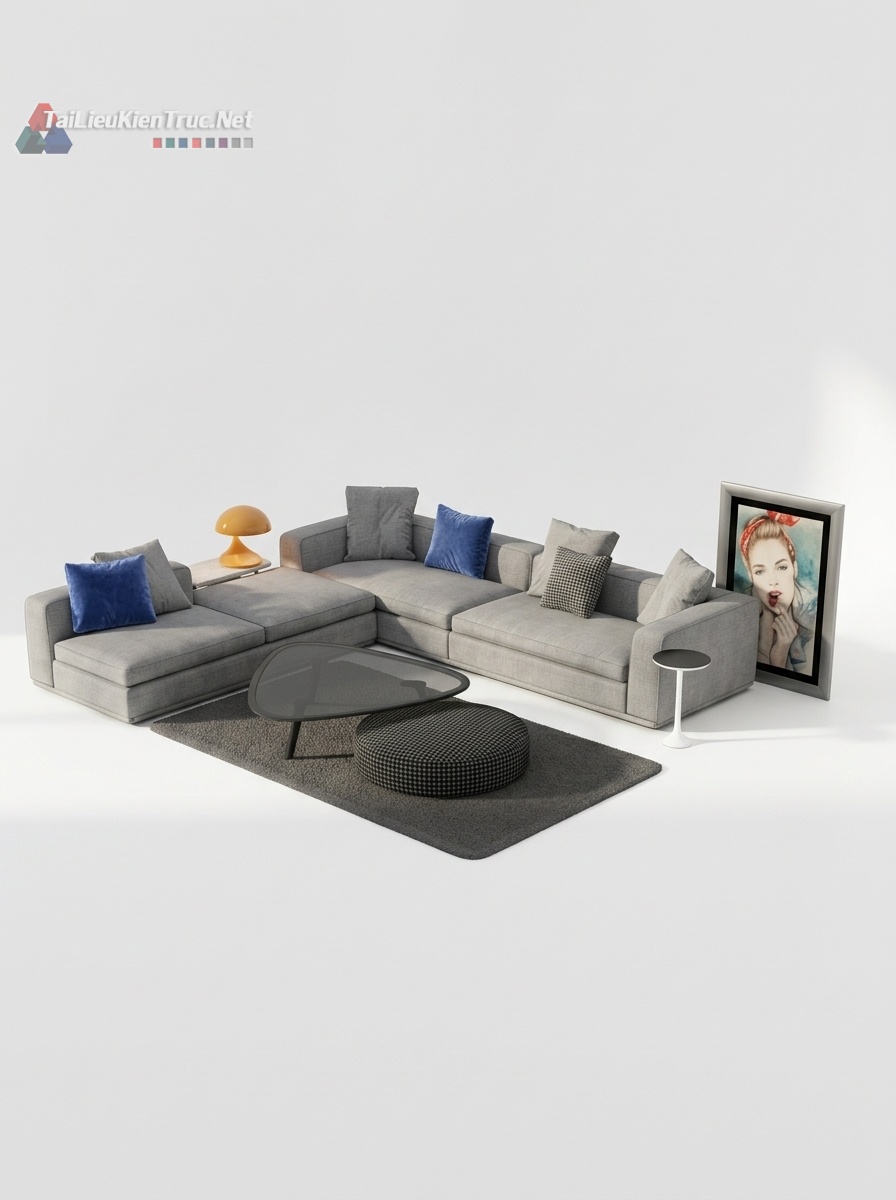 293. Tải miễn phí bộ sofa sketchup