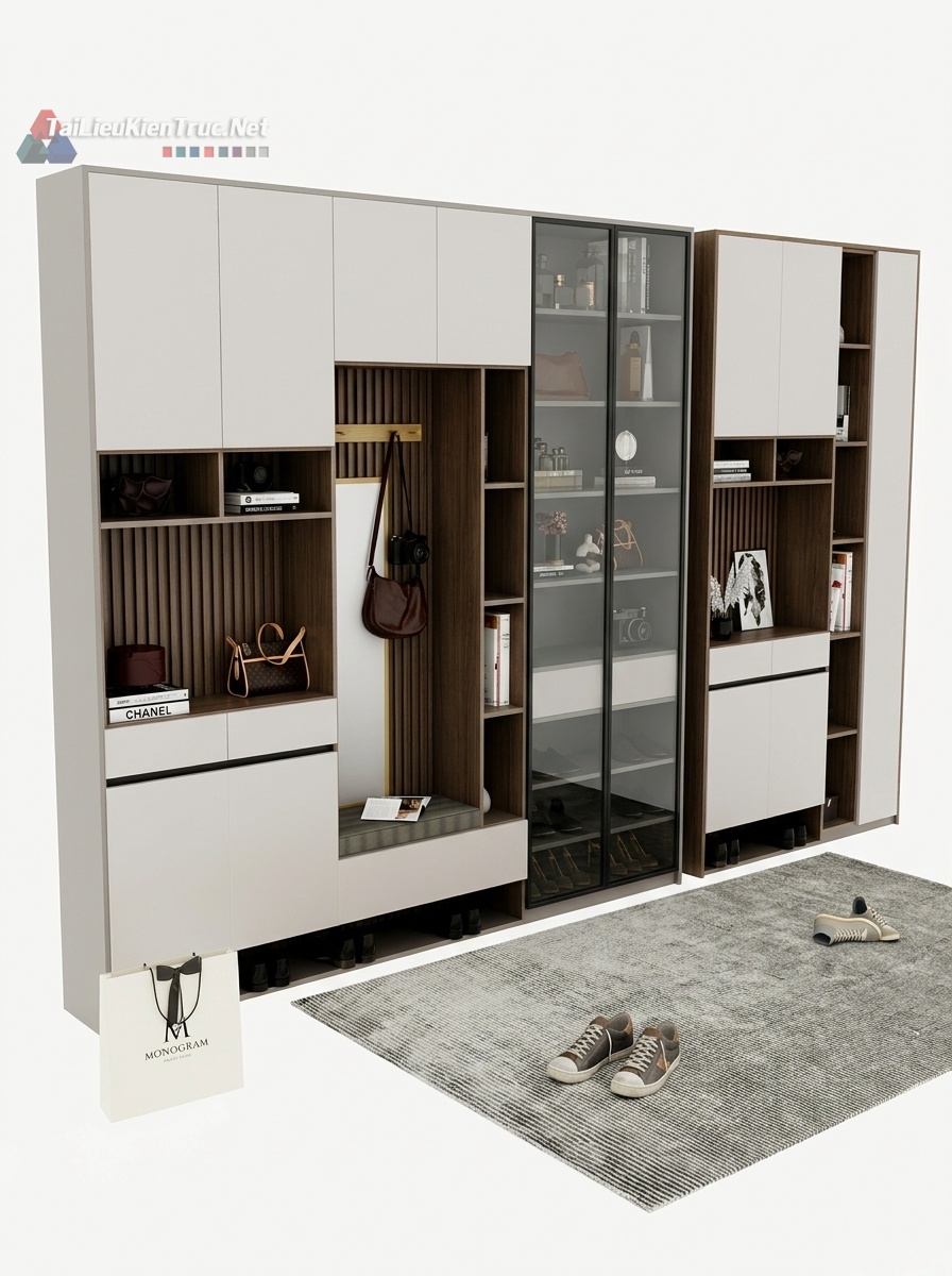 Thư viện tủ quần áo sketchup miễn phí 001