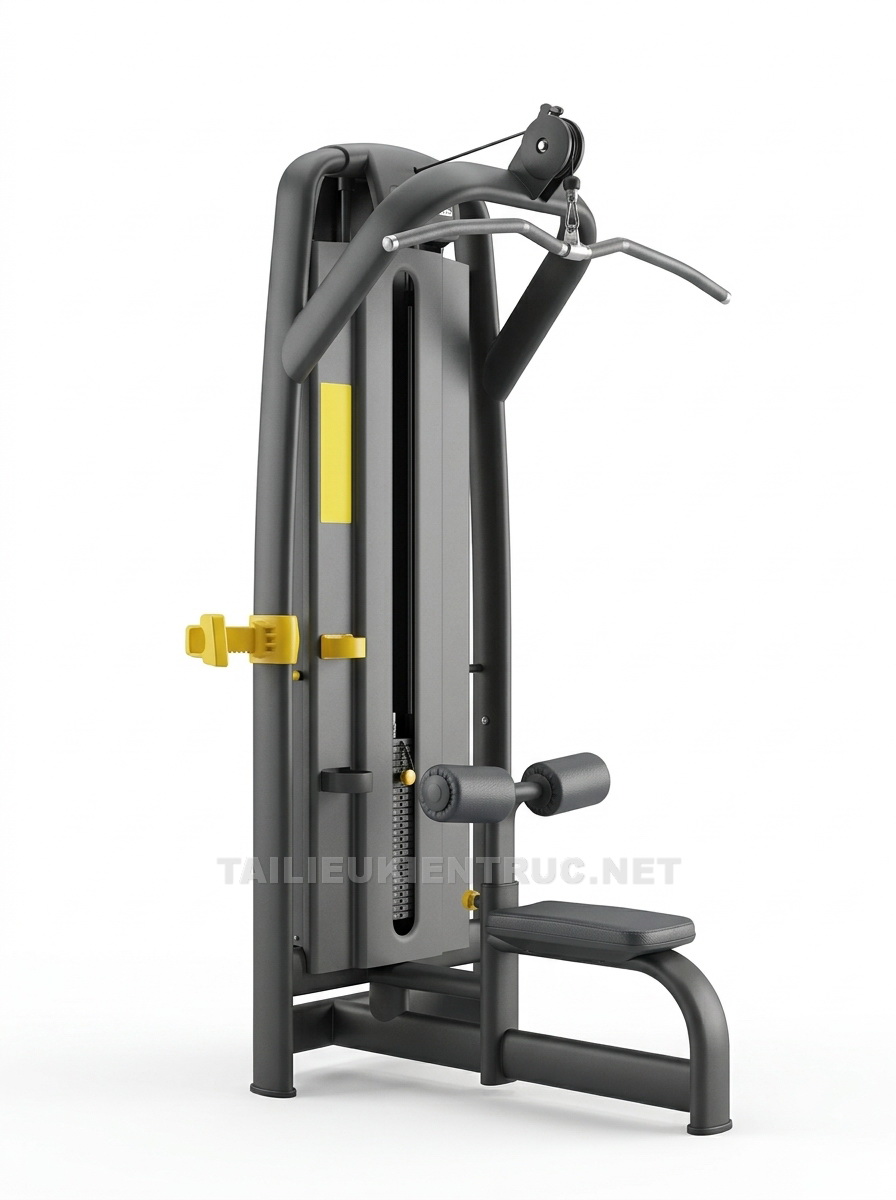 27. Sketchup model Máy tập kéo xô Lat Pulldown
