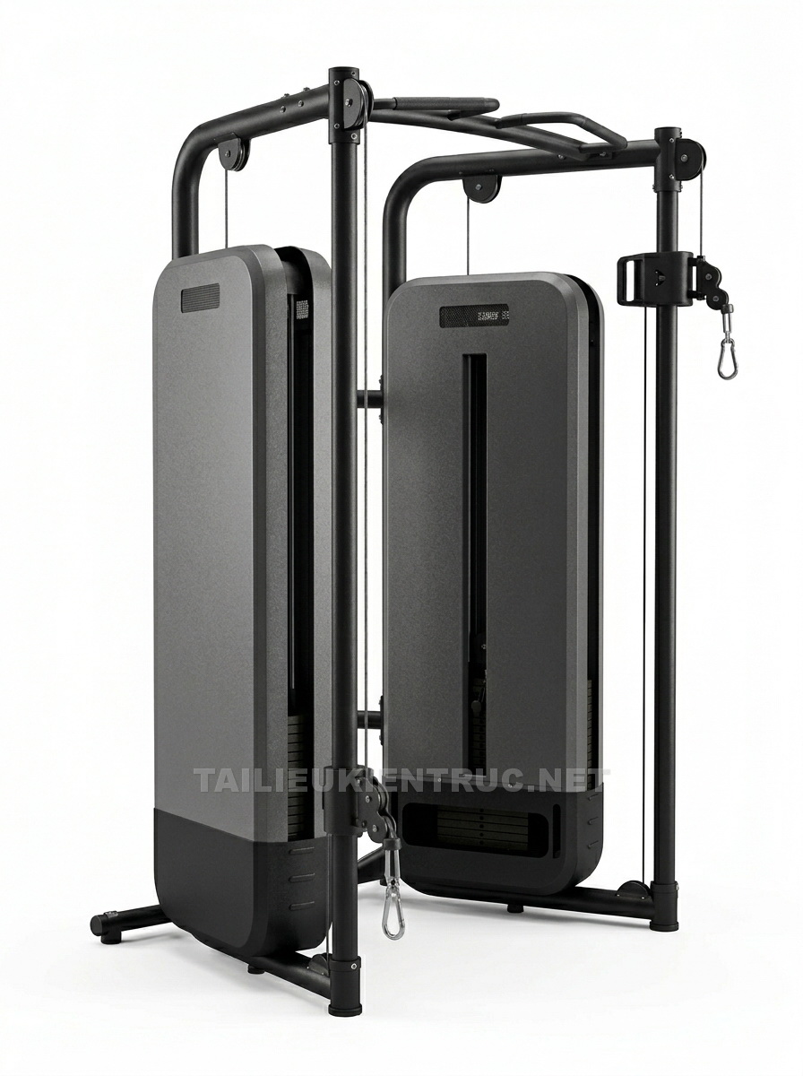 30. Sketchup model Máy tập cáp đa năng (Functional Trainer)