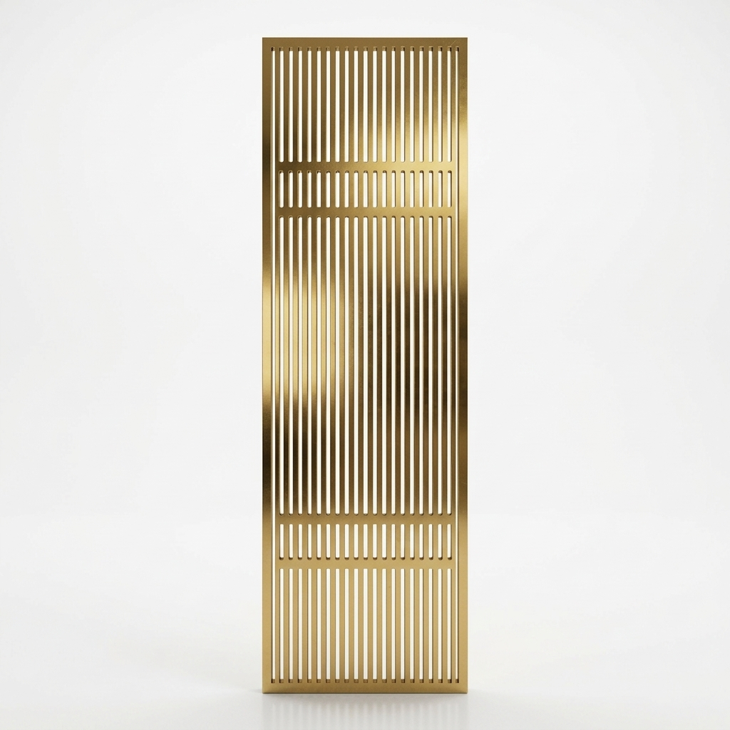 1. Model sketchup vách inox hiện đại