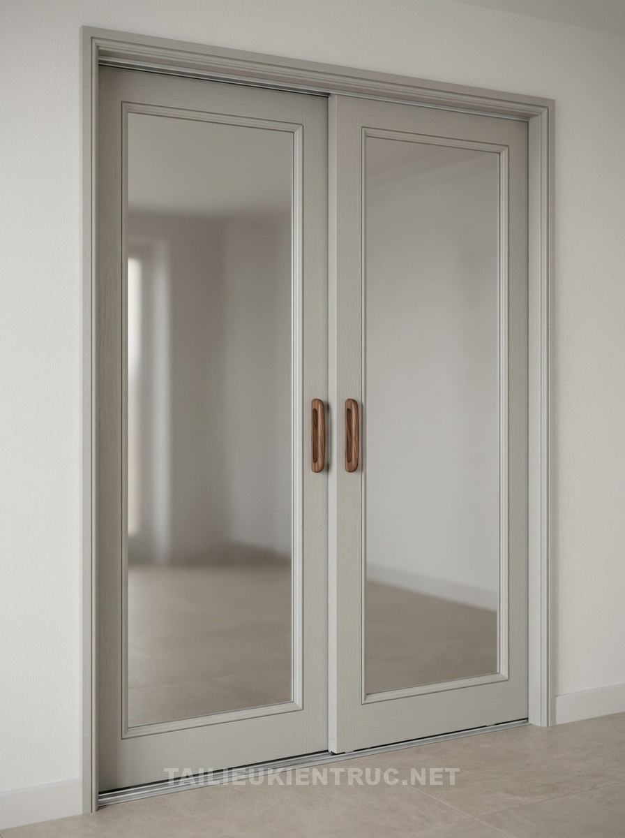 156. Model sketchup cửa hai cánh tải miễn phí