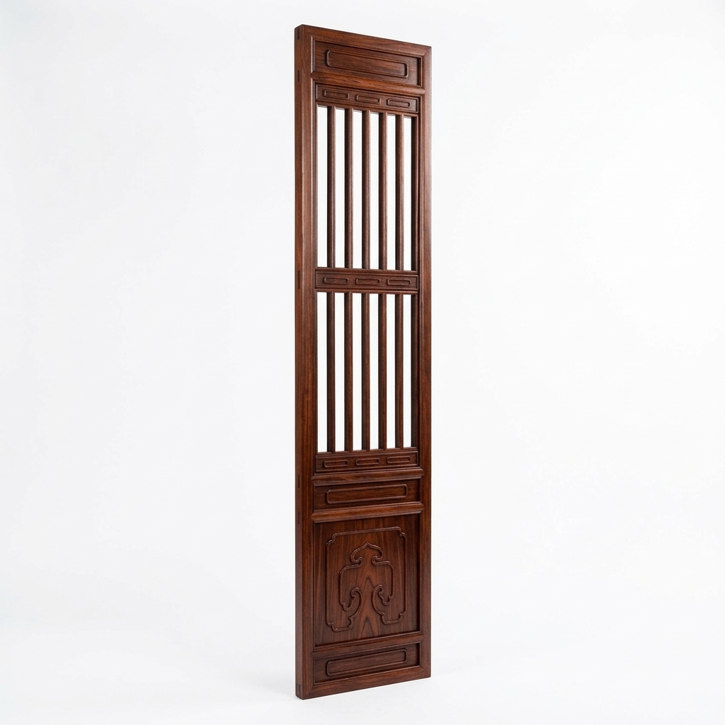 16. Model Sketchup Vách Ngăn Gỗ Chạm Khắc Vân Mây