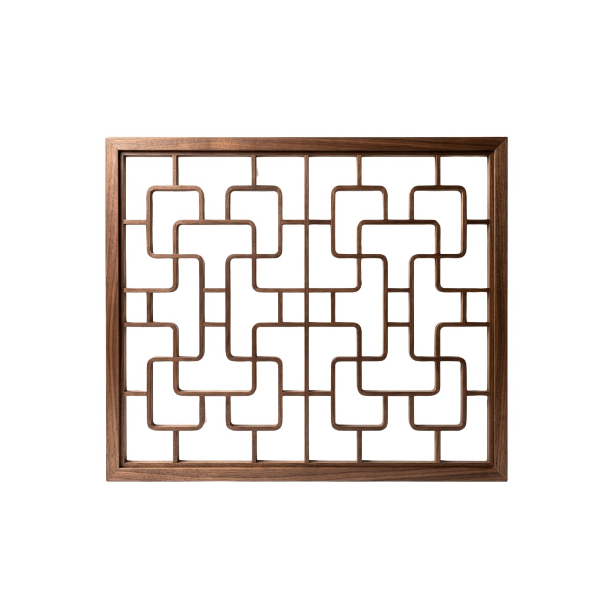 20. Model Sketchup Vách Ngăn Gỗ Chạm Khắc Hình Học Tinh Xảo