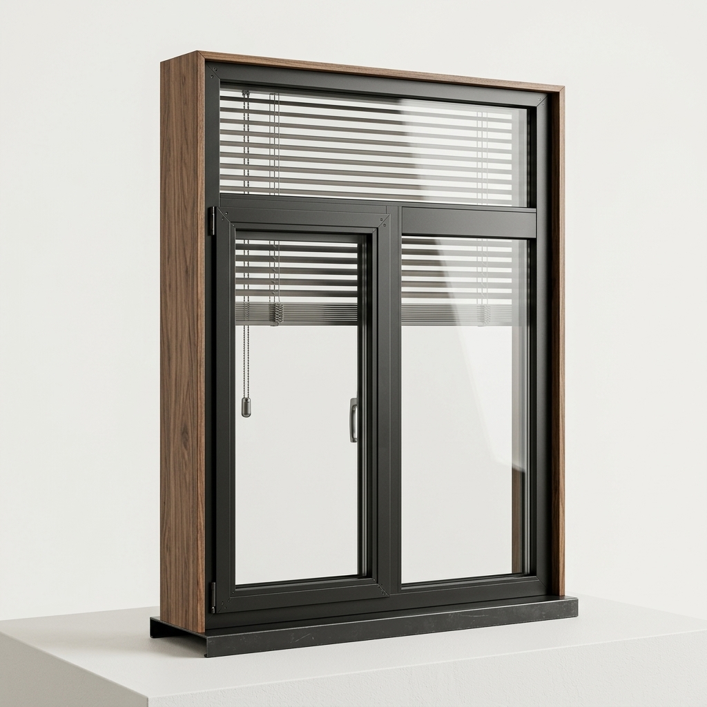 3. Model Sketchup cửa sổ 2 cánh nhôm kính