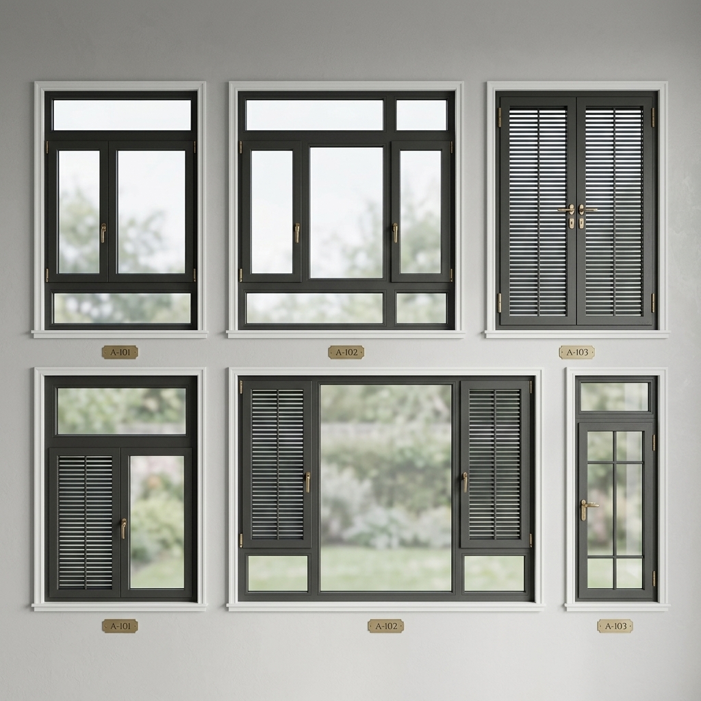 5. Tổng hợp model sketchup các loại cửa sổ nhôm kính miễn phí