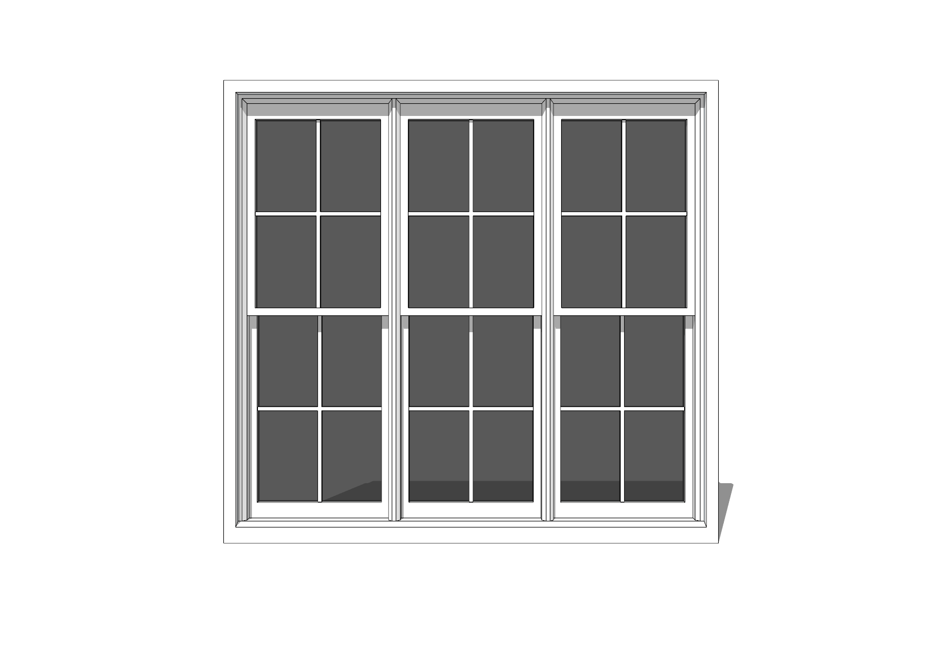 8. Model sketchup các loại cửa sổ miễn phí