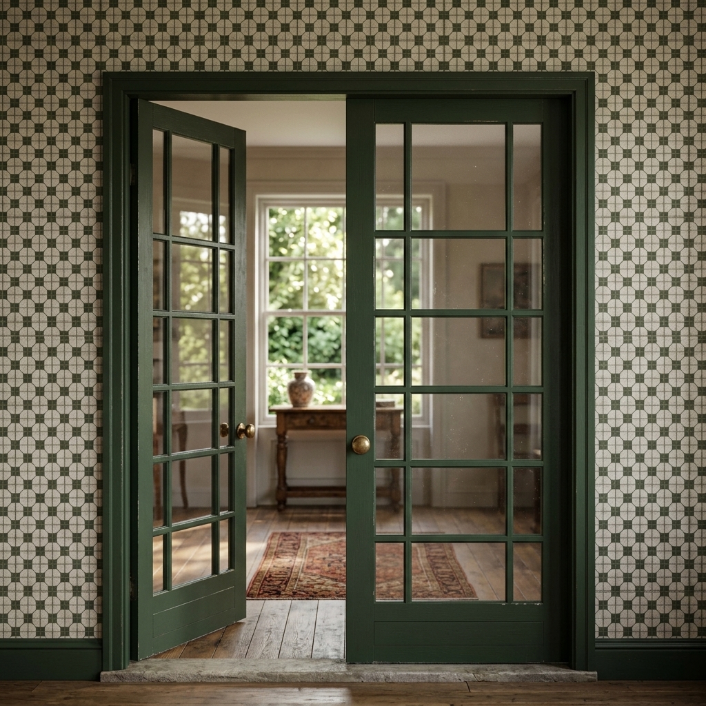 161. Tải ngay mô hình SketchUp Cửa Pháp cổ điển 10 ô kính