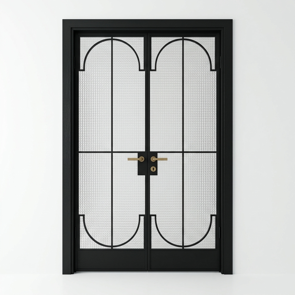 168. Khám phá mô hình Cửa kính khung thép hiện đại trên SketchUp