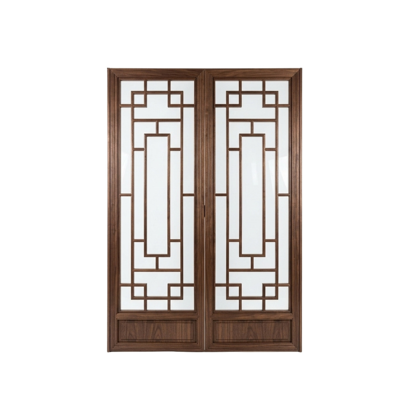 181. Model SketchUp Hệ Cửa Gỗ Song Tiện Hiện Đại