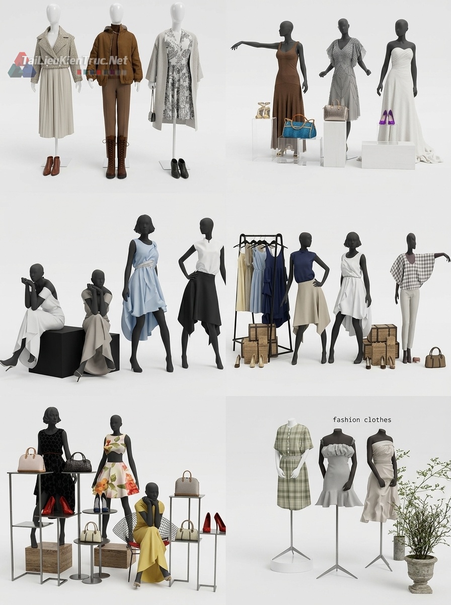 Thư viện SketchUp thời trang P1