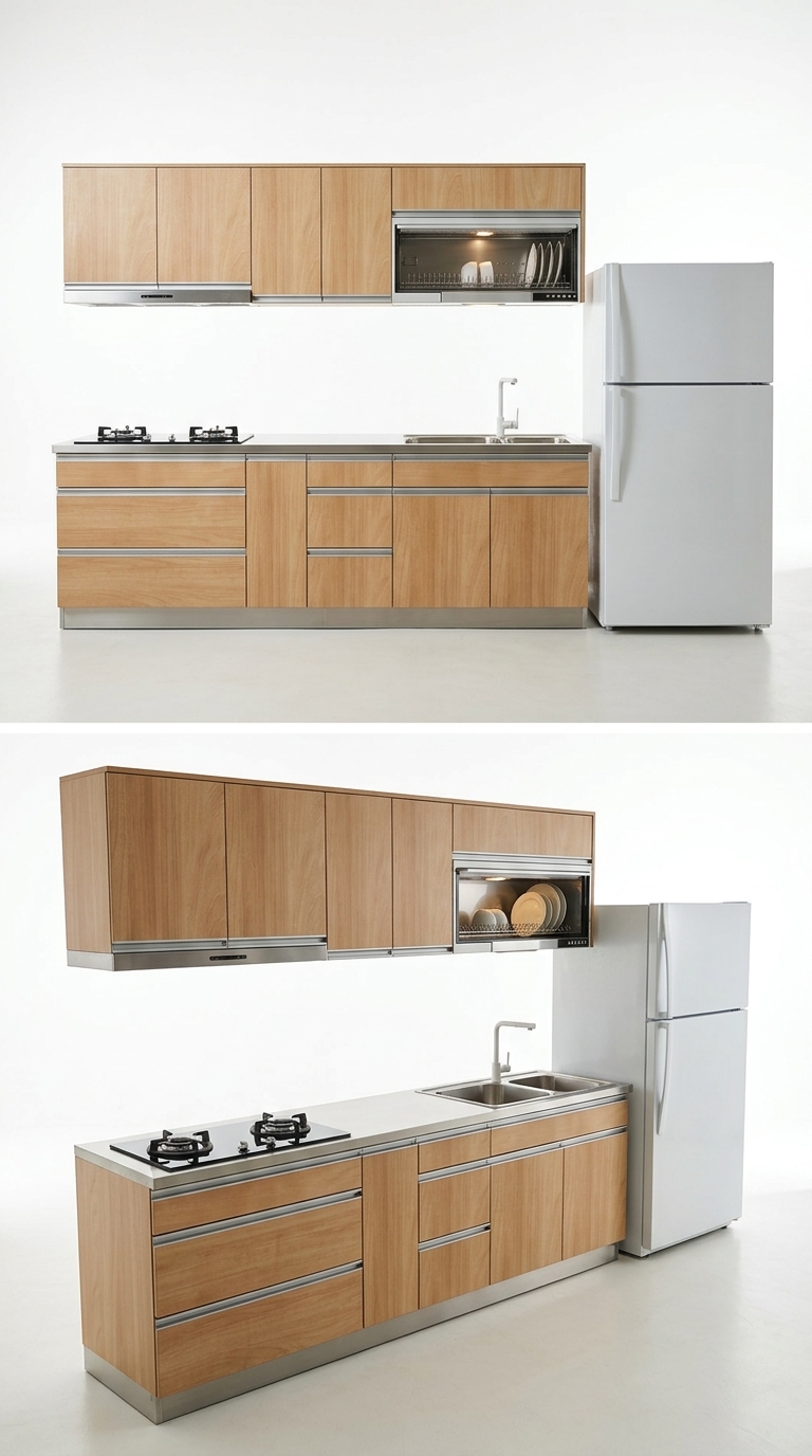 13. Sketchup model tủ bếp đơn giản