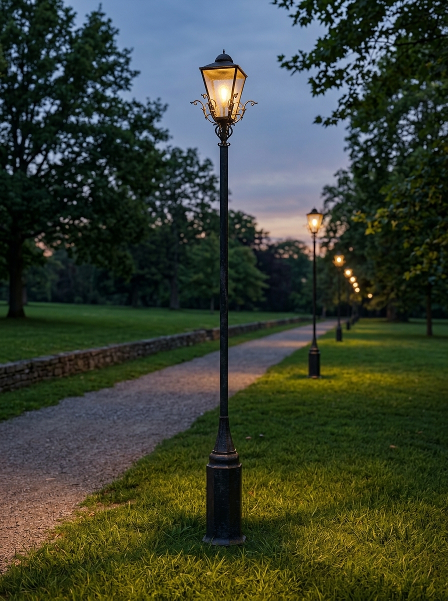 26. Model sketchup đèn sân vườn công viên