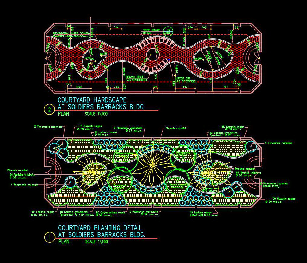 18. Bản vẽ autocad chi tiết cảnh quan miễn phí