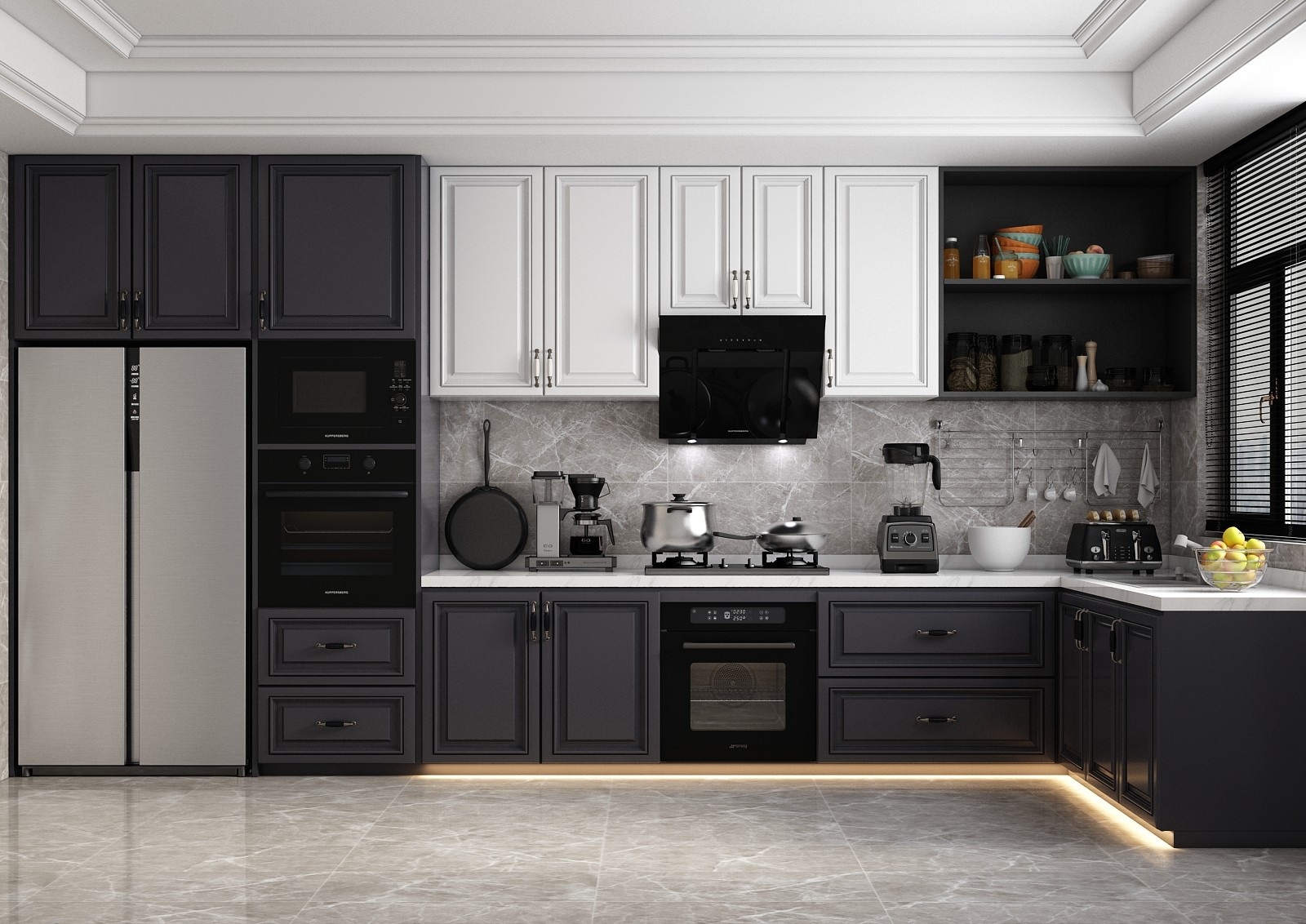 30. Model sketcuhp tủ bếp hình chữ L miễn phí