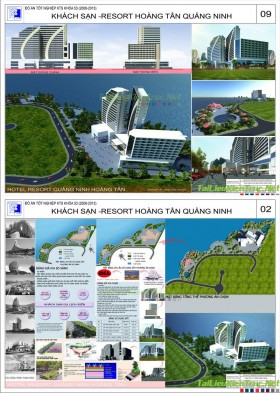 Đồ án tốt nghiệp kiến trúc - Khách sạn Resort Hoàng Tân - Quảng Ninh