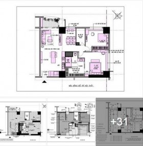 Hồ sơ thiết kế thi công nội thất chung cư mẫu 002