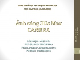 Ánh sáng - Camera trong 3dsmax