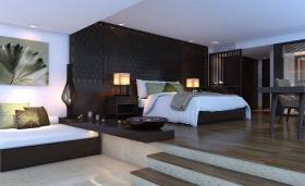 Sence Phòng Ngủ 00020 - Thiết kế phòng ngủ Master hiện đại và đẹp
