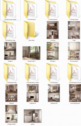 Hồ sơ thiết kế thi công nội thất chung cư Dolphin mẫu 007 full