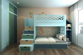 Sence Phòng Ngủ trẻ con 00008 - Thiết kế nội thất phong cách hiện đại