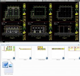 Hồ sơ thiết kế thi công nhà Ký túc xá công nhân 3 tầng M10 (gồm cả thuyết minh)