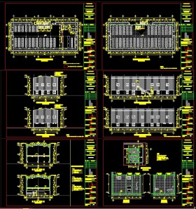 Hồ sơ thiết kế thi công Xưởng ăn nhà máy may diện tích 15x40m 2 tầng full Bản vẽ và thuyết minh